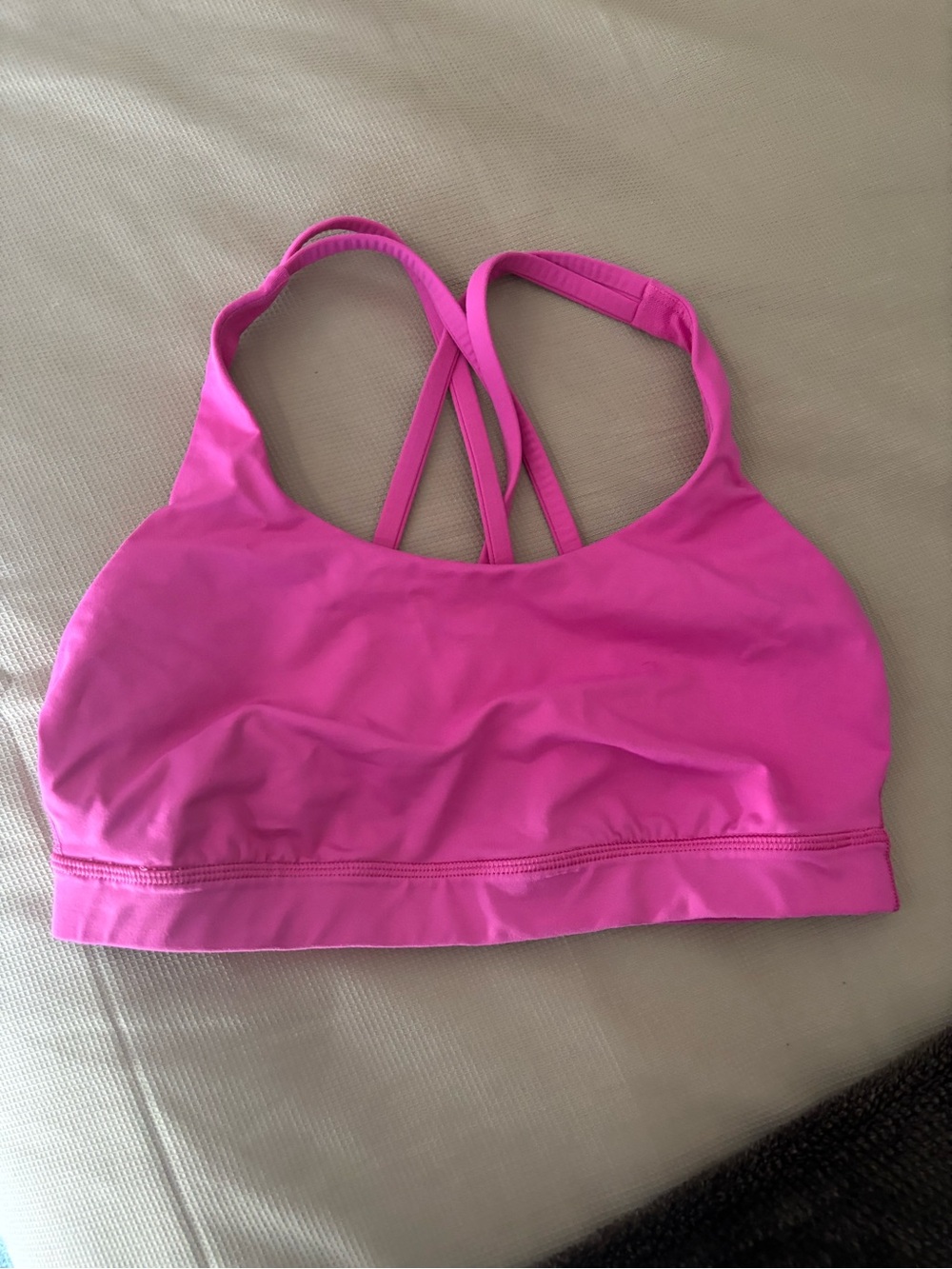 Lululemon Pink Strappy Sports Bralette - size 8